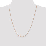 1.3mm Box Chain in 14K Rose Gold