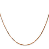 1.3mm Box Chain in 14K Rose Gold