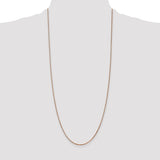 1.3mm Box Chain in 14K Rose Gold