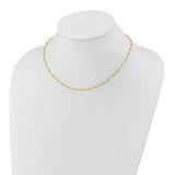 Beaded Station Necklace with Diamond-Cut Beads in 14K Yellow Gold