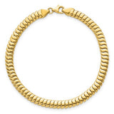 5mm Fancy Snake Chain Bracelet in 14K Yellow Gold