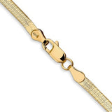 3mm Silky Herringbone Chain in 14K Yellow Gold