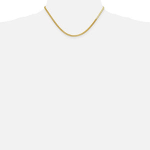 3mm Silky Herringbone Chain in 14K Yellow Gold
