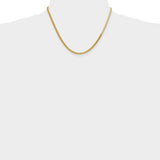 3mm Silky Herringbone Chain in 14K Yellow Gold