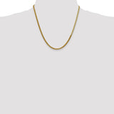 3mm Silky Herringbone Chain in 14K Yellow Gold