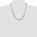 4mm Silky Herringbone Bracelets or Chain in 14K Yellow Gold