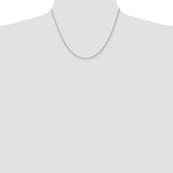 1.3mm Diamond Cut Twisted Rope Pendant Chain in 14K White Gold