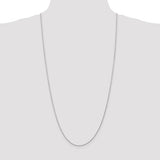 1.3mm Diamond Cut Twisted Rope Pendant Chain in 14K White Gold