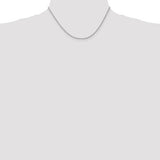 1.3mm Diamond Cut Twisted Rope Pendant Chain in 14K White Gold