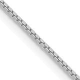 1.3mm Box Chain in 14K White Gold