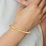3.6mm Hinged Bangle Bracelet in 14K Yellow Gold
