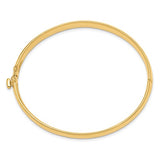6.4mm Hinged Oval Bangle in 14K Gold - Roxx Fine Jewelry
