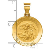 St. Michael the Archangel Pendant in 14K White or Yellow Gold - 3 Sizes - Roxx Fine Jewelry