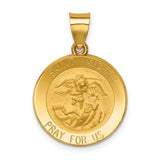 St. Michael the Archangel Pendant in 14K White or Yellow Gold - 3 Sizes - Roxx Fine Jewelry