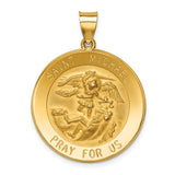 St. Michael the Archangel Pendant in 14K White or Yellow Gold - 3 Sizes - Roxx Fine Jewelry