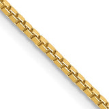 1.3mm Box Chain in 14K Yellow Gold