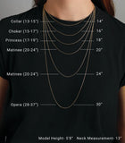 .65mm Bead Chain with Spiral Cut Beads in 14K White or Yellow Gold - Roxx Fine Jewelry