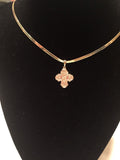 Gothic Four Way Cross Medal in 10K or 14K Yellow Gold - Roxx Fine Jewelry