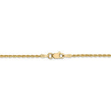 1.5mm Diamond Cut Rope Chain in 14K Yellow Gold - Roxx Fine Jewelry