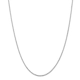 1.5mm Diamond Cut Rope Chain in 14K White Gold - Roxx Fine Jewelry