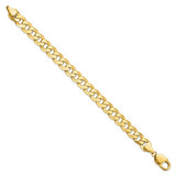 Curb Chain 9.5mm Statement Bracelet or Chain in 14K Yellow Gold