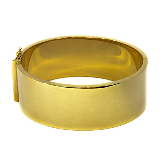 25mm Hinged Bangle in 14K Yellow Gold