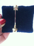 Wide Florentine Engraved Bangle Bracelet 9/16" in 14K Yellow Gold - Roxx Fine Jewelry