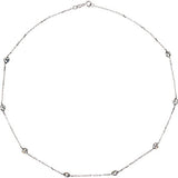 CZ's by the Yard Station Necklace or Bracelet in Sterling Silver - Roxx Fine Jewelry