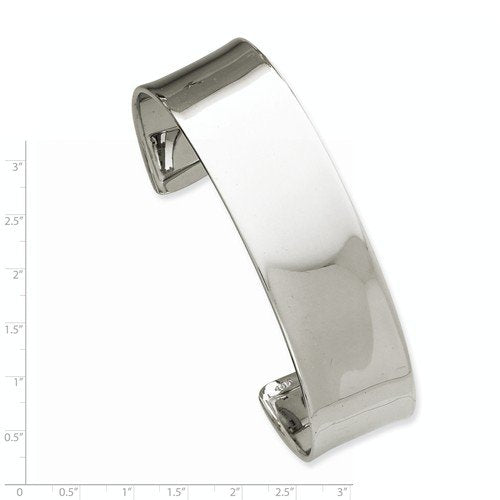 Smooth Thin Silver Cuff Bracelet