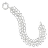 Circle Dangle Contemporary Bracelet in Sterling Silver - Roxx Fine Jewelry
