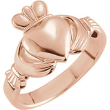 Claddagh Ring in 14K Rose, White or Yellow Gold - Roxx Fine Jewelry