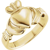 Claddagh Ring in 14K Rose, White or Yellow Gold - Roxx Fine Jewelry
