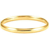 Hinged Bangle Bracelet "Anastasia" 6.5mm Wide 7" in 14K Gold - Roxx Fine Jewelry