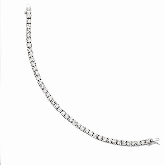Cheryl M® Sterling and CZ 4mm Tennis Bracelet - Roxx Fine Jewelry