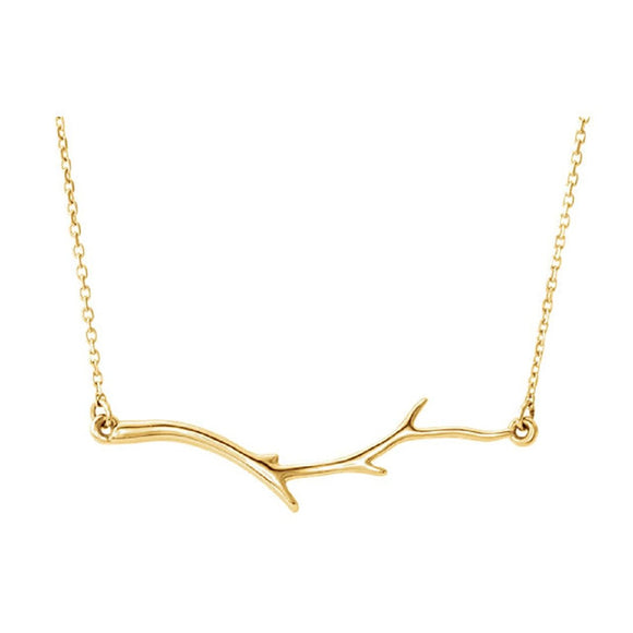 302® Fine Jewelry Tree Branch Necklace in 14K Gold or Platinum - Roxx Fine Jewelry