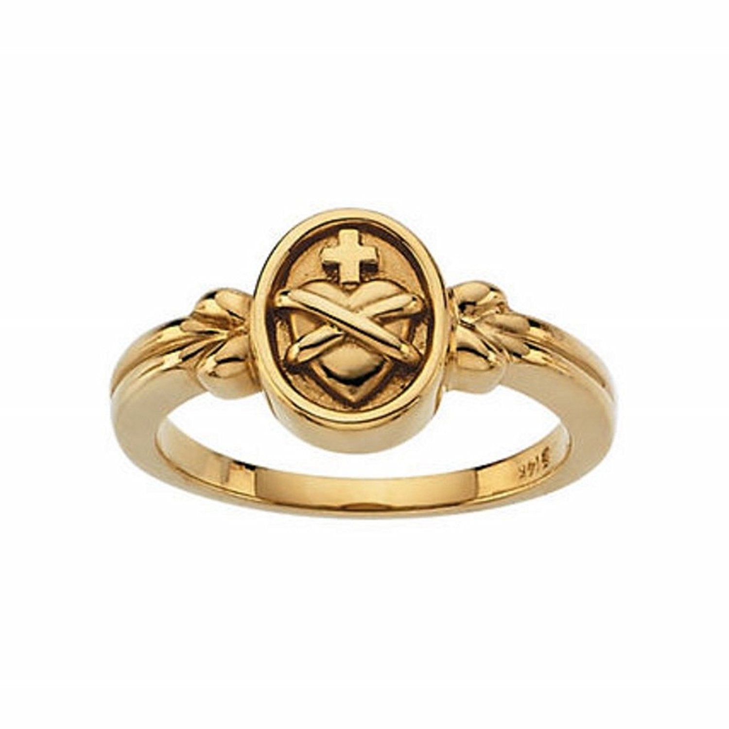 Buy Jude Jewelers Stainless Steel Christian Jesus Cross Ring (Gold, 13)  Online at Lowest Price Ever in India | Check Reviews & Ratings - Shop The  World
