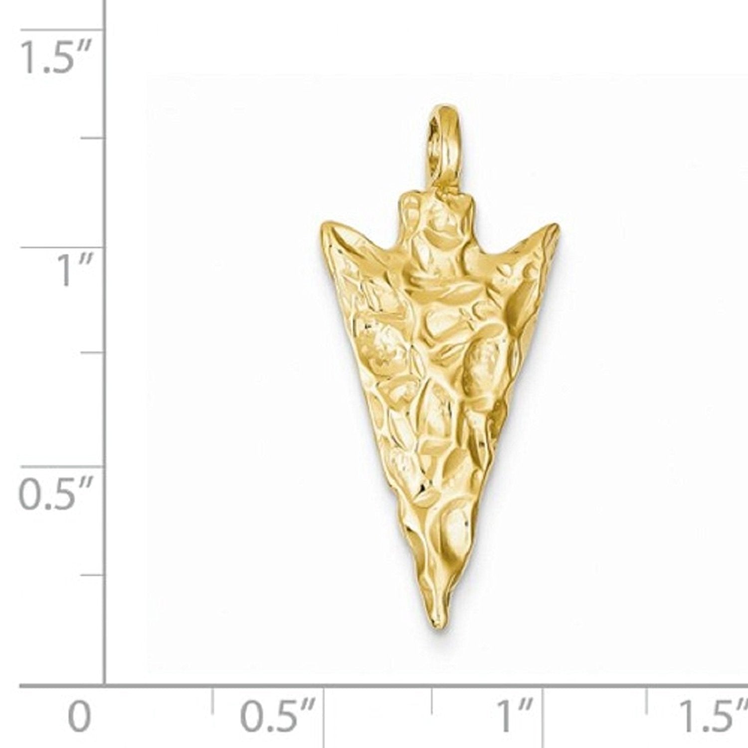 Arrowhead Pendant in 10K or 14K Yellow Gold – Roxx Fine Jewelry