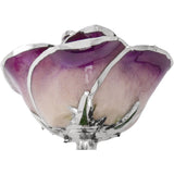 Forever® Rose Deep Purple Rose Trimmed in Platinum - Roxx Fine Jewelry