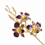 Forever® Orchid Trimmed in 24K Yellow Gold - Roxx Fine Jewelry