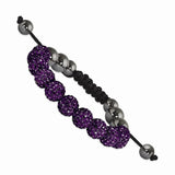 Swarovski® Crystal Beads & Hematite Adjustable Cord Bracelet Many Colors - Roxx Fine Jewelry