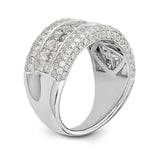 Anniversary Band 3.01 Carat Pave Diamonds in 14K White Gold - Roxx Fine Jewelry