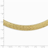 Fancy Italian Mesh Stretch Necklace and Bracelet in 14K Gold - Roxx Fine Jewelry