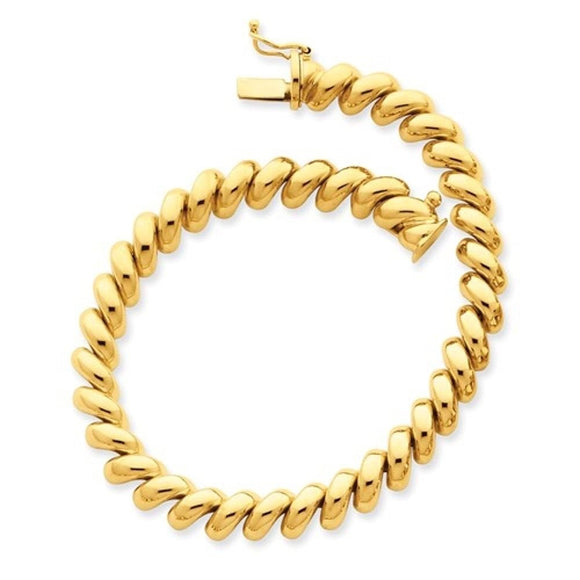 San Marco Bracelet 14mm in 14K Yellow Gold - Roxx Fine Jewelry