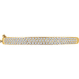 Diamond Diamond Cuff Bracelet with 3.01 Cts of Diamonds in 14K Gold - Roxx Fine Jewelry