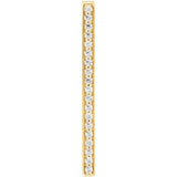 Vertical Bar Diamond Necklace and Earrings in 14K Gold - Roxx Fine Jewelry