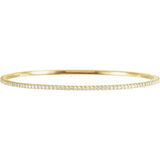 Eternity Diamond Bangle Bracelets 1 Ct. to 5 Ct. Stackable in 14K Gold