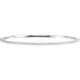 Eternity Lab-Grown Diamond Bangle Bracelets 1 Ct. to 5 Ct. Stackable in 14K Gold - Roxx Fine Jewelry