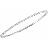 Eternity Diamond Bangle Bracelets 1 Ct. to 5 Ct. Stackable in 14K Gold