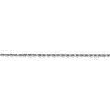 1.3mm Diamond Cut Twisted Rope Chain in 14K White Gold - Roxx Fine Jewelry