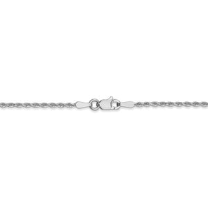 1.3mm Diamond Cut Twisted Rope Chain in 14K White Gold - Roxx Fine Jewelry
